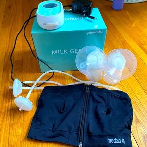 Milk Genie Breast Pump, Bottle Sterilizer, Medela Pumping Bra, Haakaa Pump